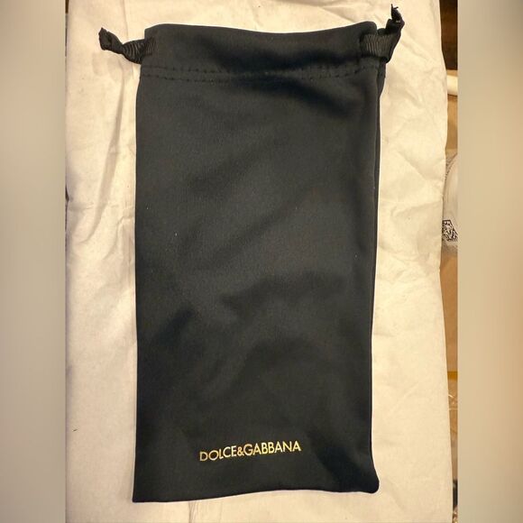 Dolce & Gabbana Glossy Black Sunglasses featuring Silver logo